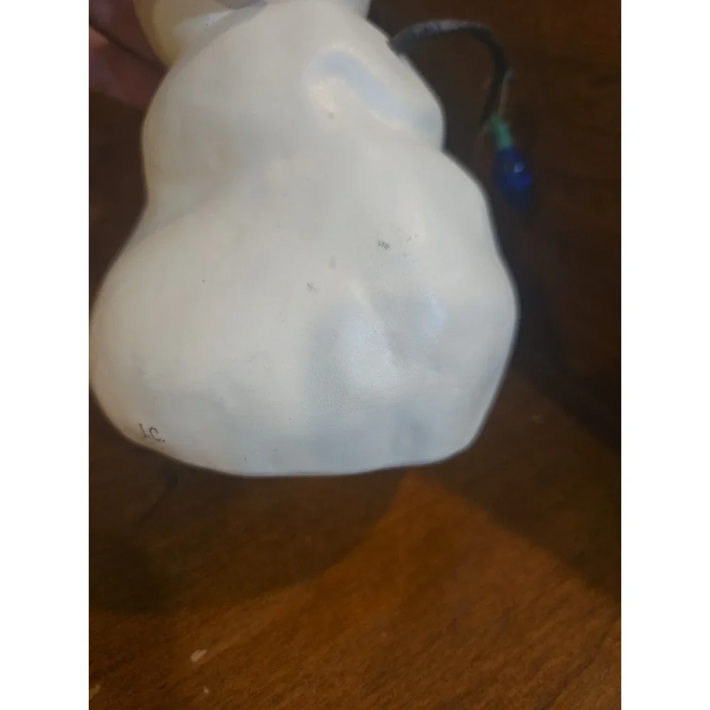 Hallmark Mitford Snowman Figurine JC Christmas Lights Star Jan Karon Resin 2000
